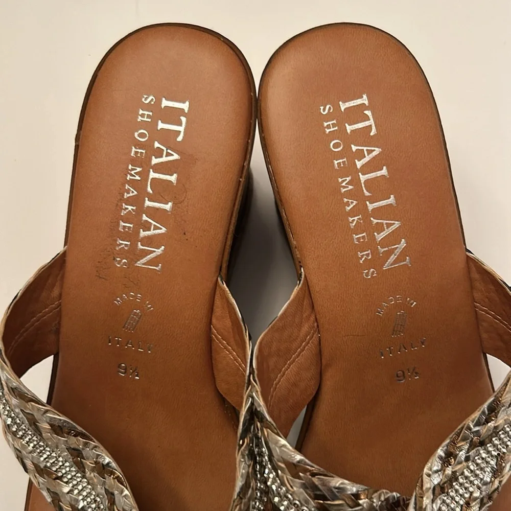 Italian Shoemakers gorgeous strappy slide heeled sandals - Picture 10 of 14